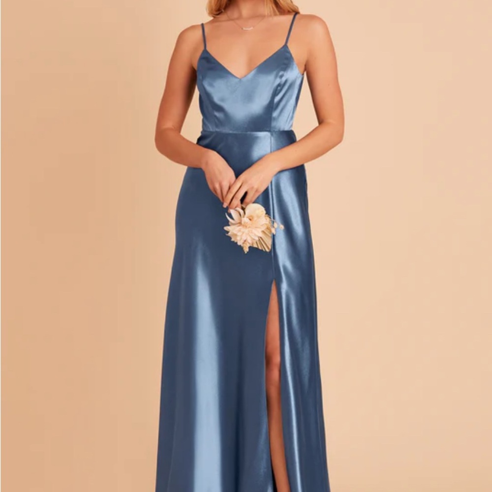 Birdy Grey Twilight Blue Satin Dress